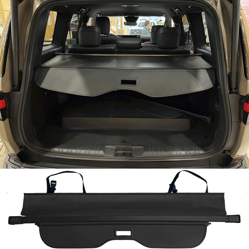 AQAE Cargo Cover Compatible with Toyota Land Cruiser Prado LC250 J250 2024 2025 Lexus GX550 Trunk Cover Retractable Rear Trunk Security Cover Shielding Shade Privacy Screen Cover Land Cruiser Cargo Cover - Image 4
